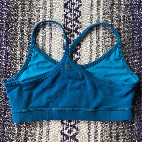 Lululemon teal flow Y bra light support - Picture 5 of 7